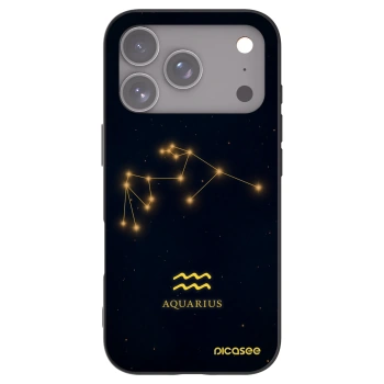 Picasee silikonový černý obal pro Apple iPhone 17 Pro - AQUARIUS