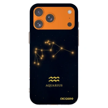 Picasee silikonový průhledný obal pro Apple iPhone 17 Pro Max - AQUARIUS