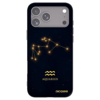 Picasee silikonový černý obal pro Apple iPhone 17 Pro Max - AQUARIUS