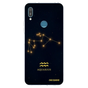 Picasee silikonový průhledný obal pro Huawei Y6 2019 - AQUARIUS