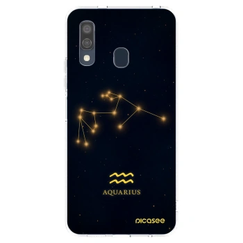 Picasee silikonový průhledný obal pro Samsung Galaxy A40 A405F - AQUARIUS