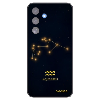 Picasee silikonový černý obal pro Samsung Galaxy S25 FE 5G - AQUARIUS