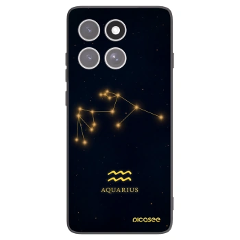 Picasee silikonový černý obal pro Motorola Edge 60 Fusion - AQUARIUS