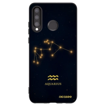 Picasee silikonový černý obal pro Huawei P30 Lite - AQUARIUS