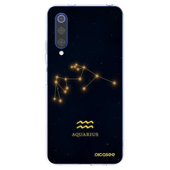Picasee silikonový průhledný obal pro Xiaomi Mi 9 SE - AQUARIUS