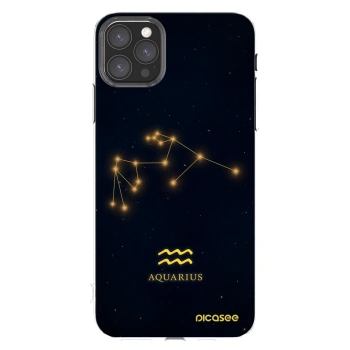 Picasee silikonový průhledný obal pro Apple iPhone 11 Pro Max - AQUARIUS