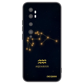 Picasee silikonový černý obal pro Xiaomi Mi Note 10 (Pro) - AQUARIUS