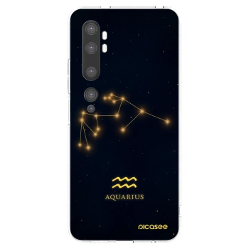 Picasee silikonový průhledný obal pro Xiaomi Mi Note 10 (Pro) - AQUARIUS