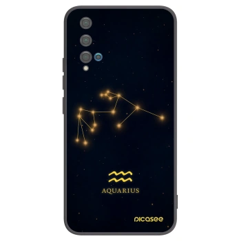 Picasee silikonový černý obal pro Huawei Nova 5T - AQUARIUS