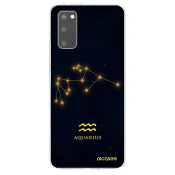 Picasee silikonový průhledný obal pro Samsung Galaxy S20 G980F - AQUARIUS