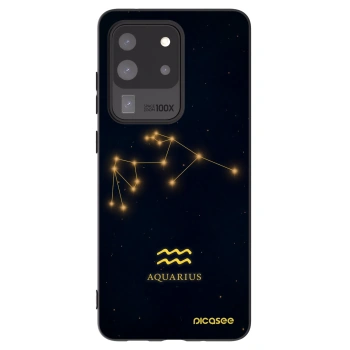Picasee silikonový černý obal pro Samsung Galaxy S20 Ultra 5G G988F - AQUARIUS