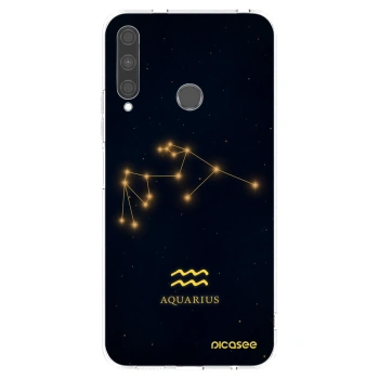 Picasee silikonový průhledný obal pro Huawei P40 Lite E - AQUARIUS