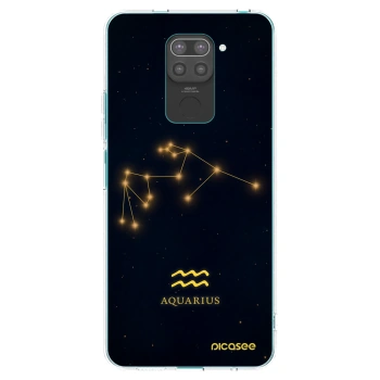Picasee silikonový černý obal pro Xiaomi Redmi Note 9 - AQUARIUS