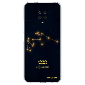Picasee silikonový průhledný obal pro Xiaomi Redmi Note 9S - AQUARIUS