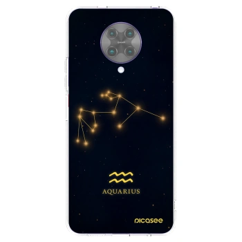 Picasee silikonový průhledný obal pro Xiaomi Poco F2 Pro - AQUARIUS