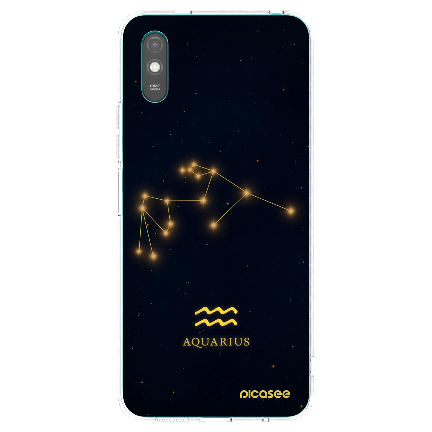 Picasee silikonový průhledný obal pro Xiaomi Redmi 9A - AQUARIUS