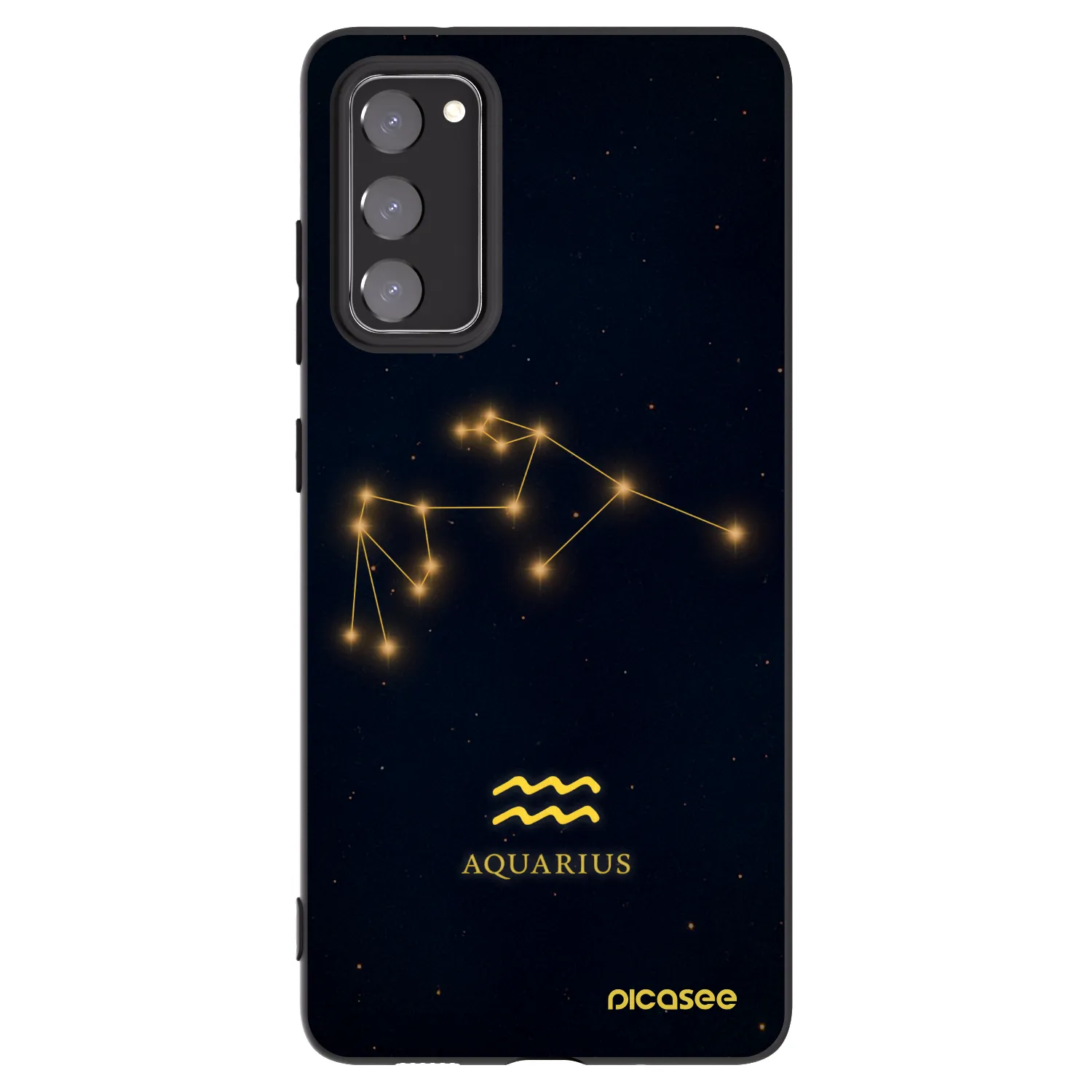 Picasee silikonový černý obal pro Samsung Galaxy S20 FE - AQUARIUS