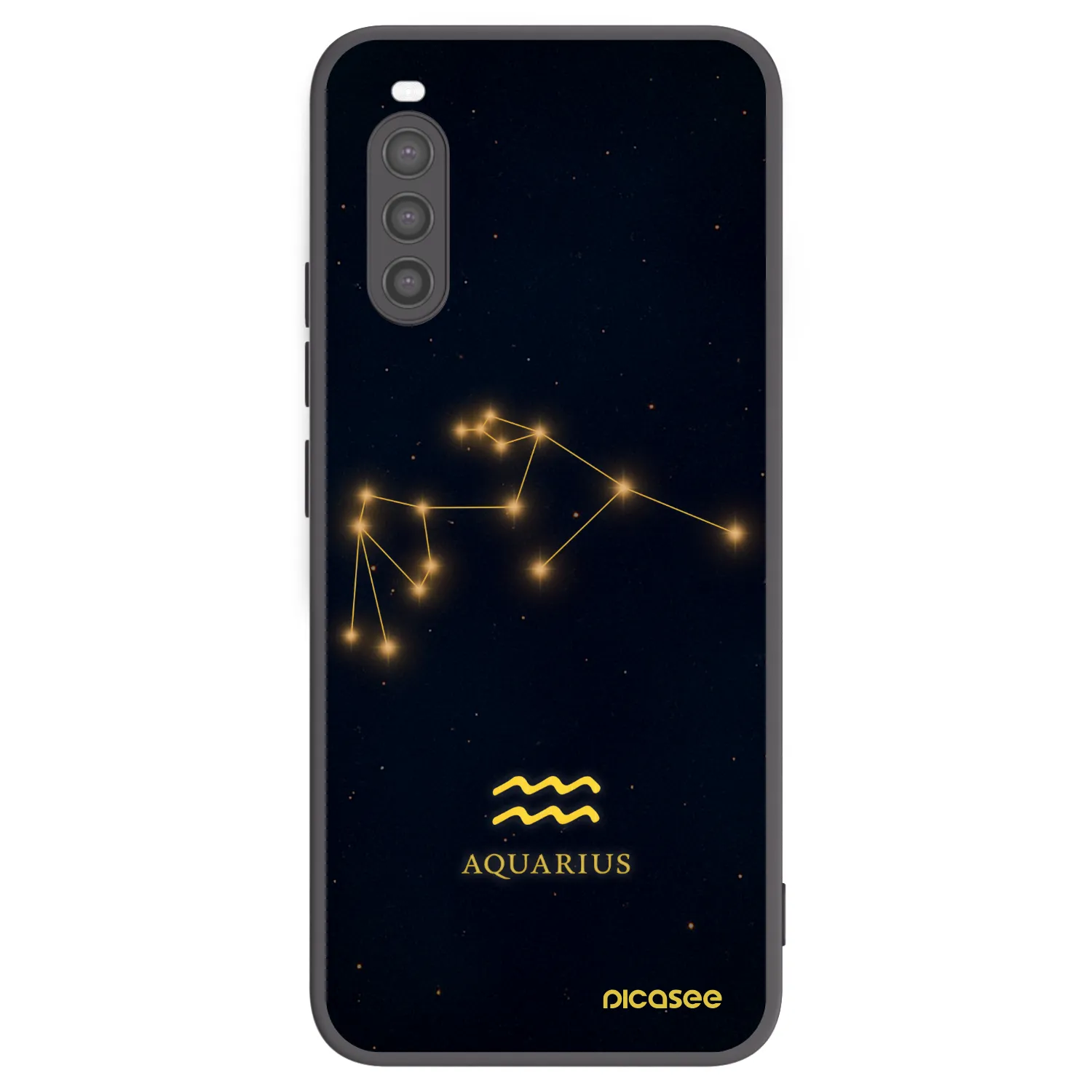 Picasee silikonový černý obal pro Sony Xperia 10 II - AQUARIUS
