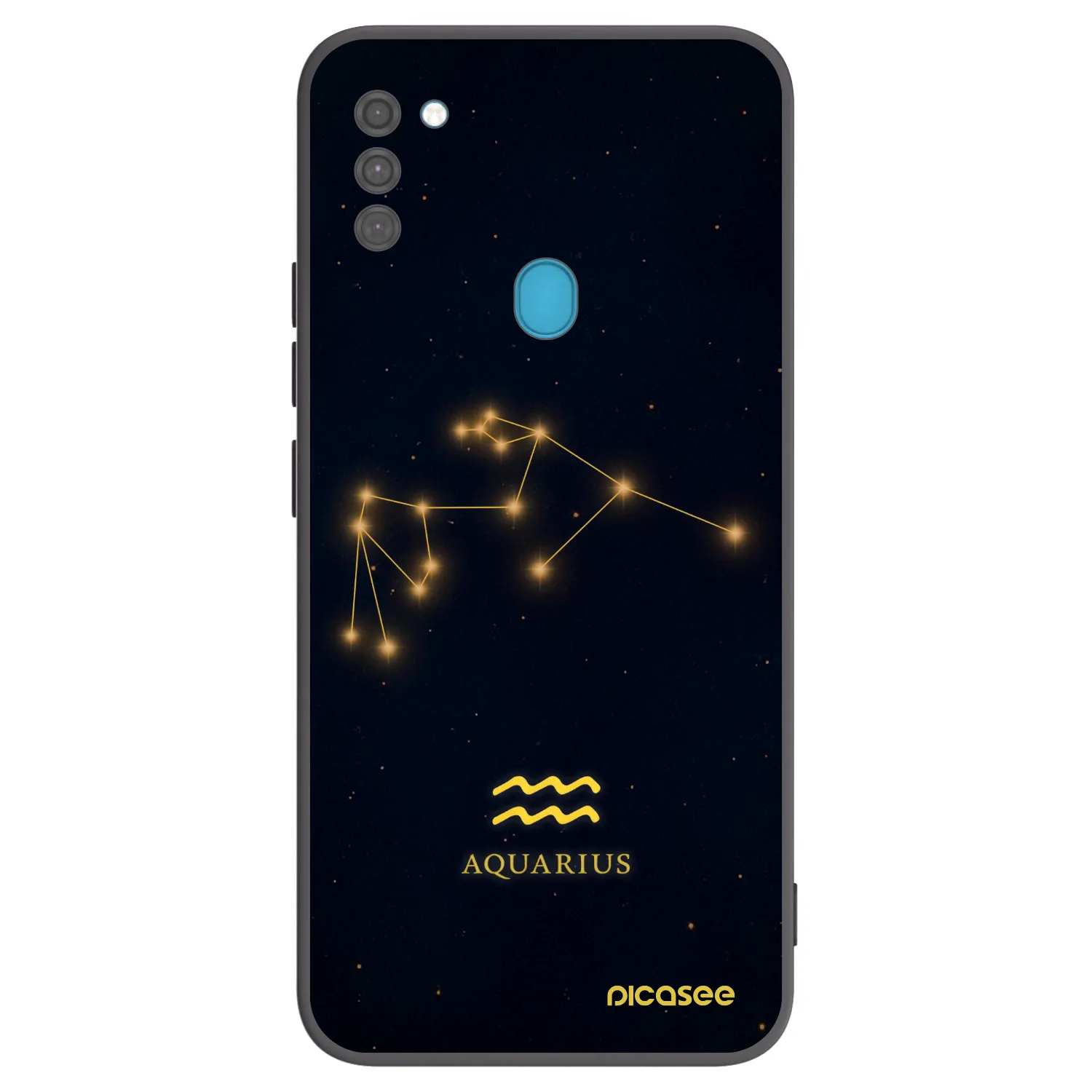 Picasee silikonový černý obal pro Samsung Galaxy M11 - AQUARIUS