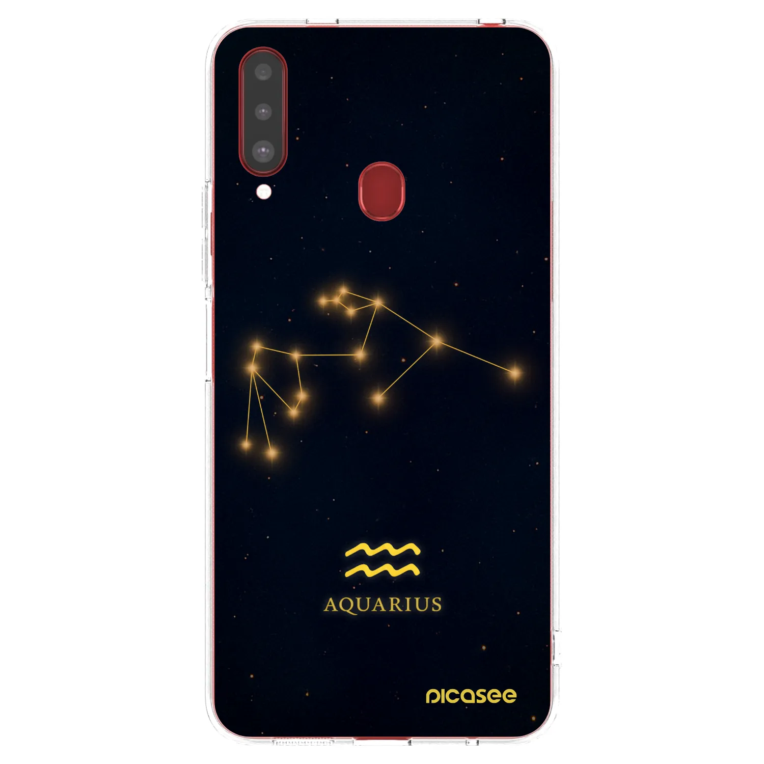 Picasee silikonový průhledný obal pro Samsung Galaxy A20s - AQUARIUS