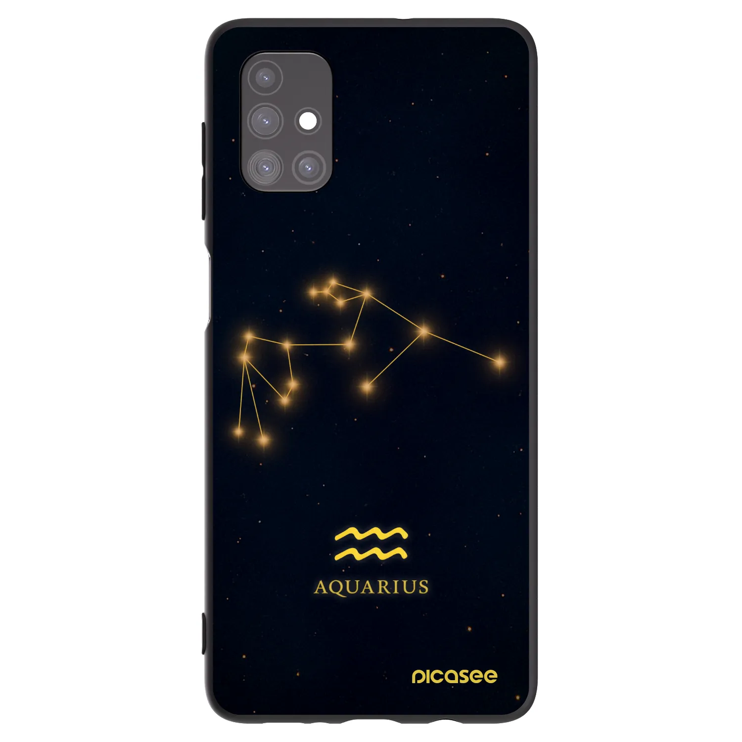 Picasee silikonový černý obal pro Samsung Galaxy M51 M515F - AQUARIUS