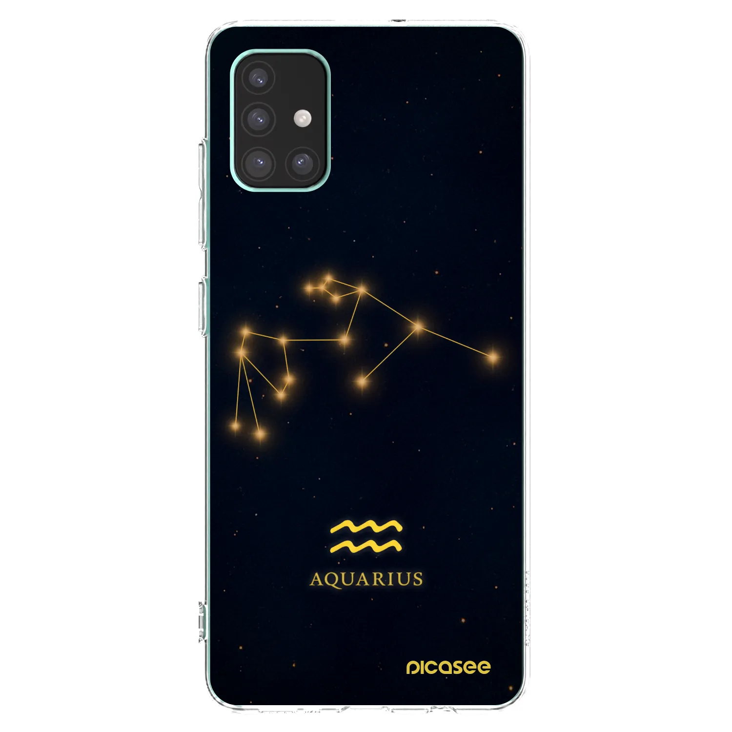 Picasee silikonový průhledný obal pro Samsung Galaxy M51 M515F - AQUARIUS