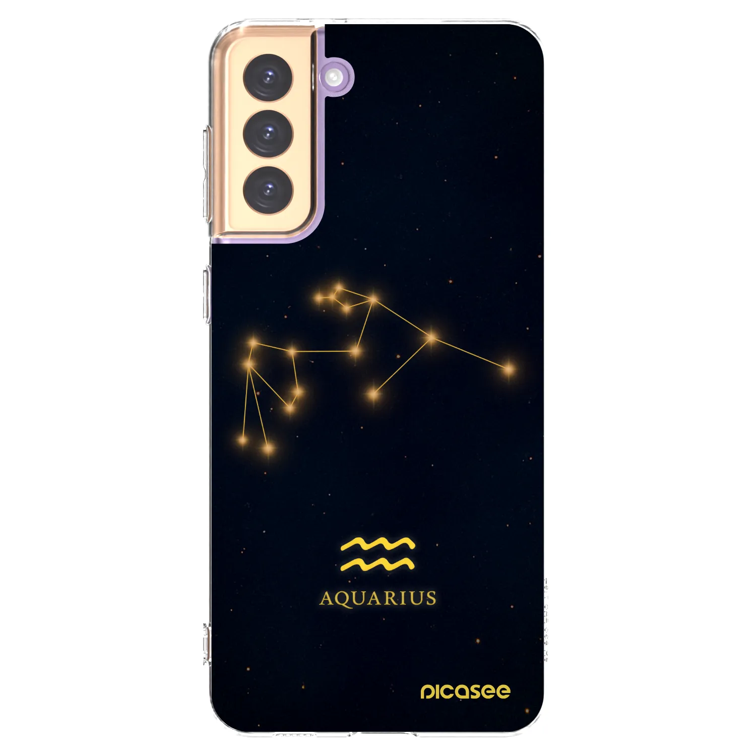 Picasee silikonový průhledný obal pro Samsung Galaxy S21+ 5G G996F - AQUARIUS