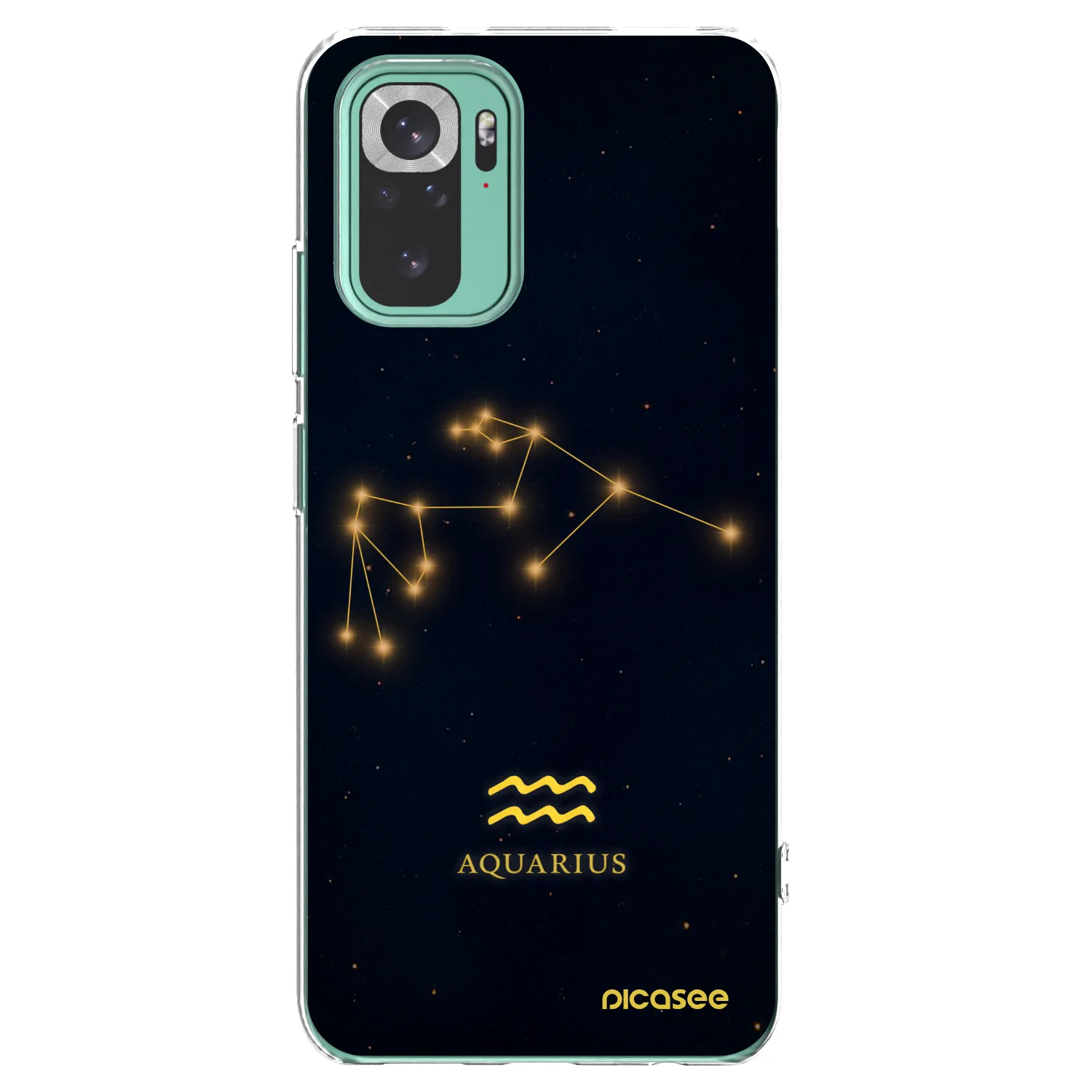 Picasee silikonový průhledný obal pro Xiaomi Redmi Note 10 Pro - AQUARIUS