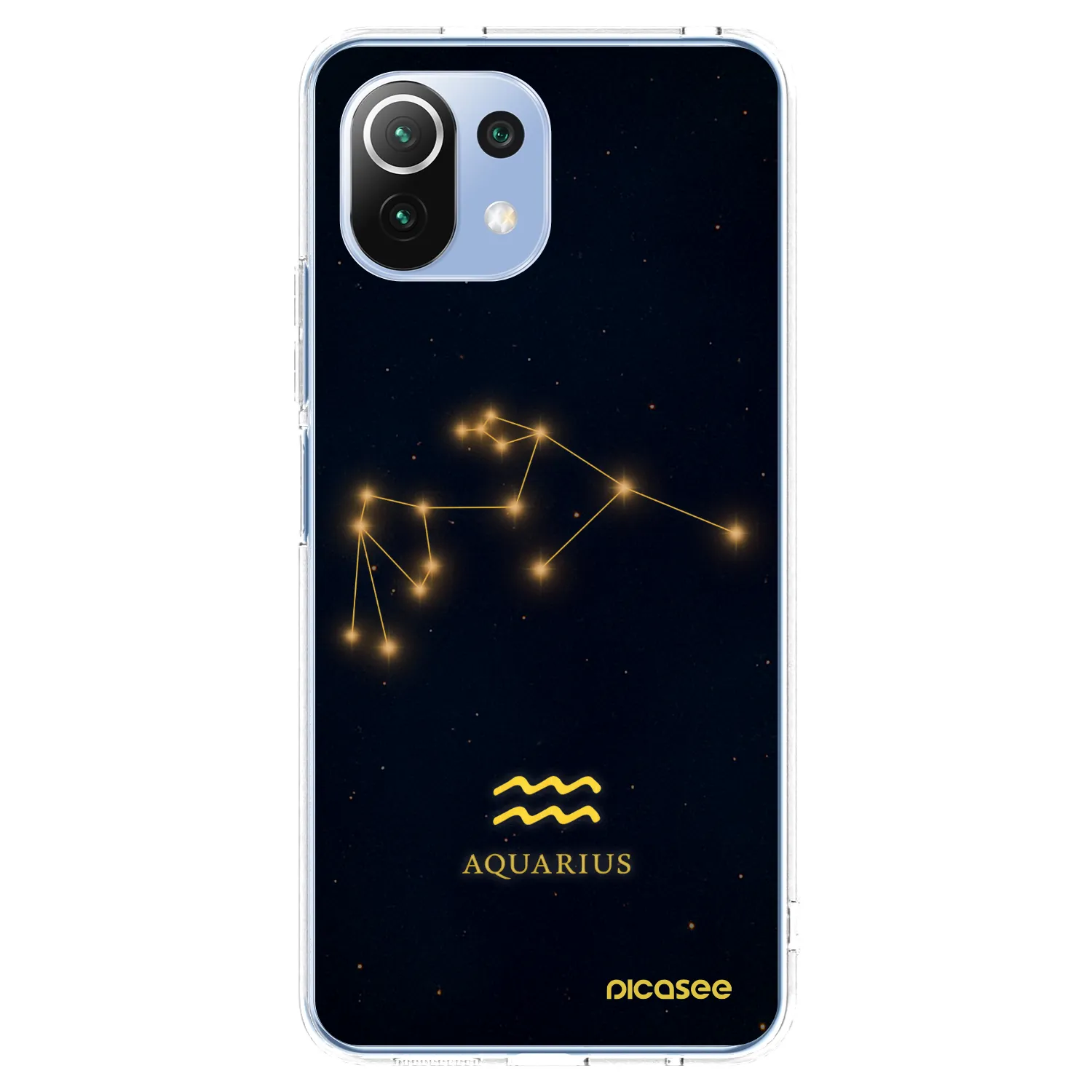 Picasee silikonový průhledný obal pro Xiaomi Mi 11 Lite - AQUARIUS