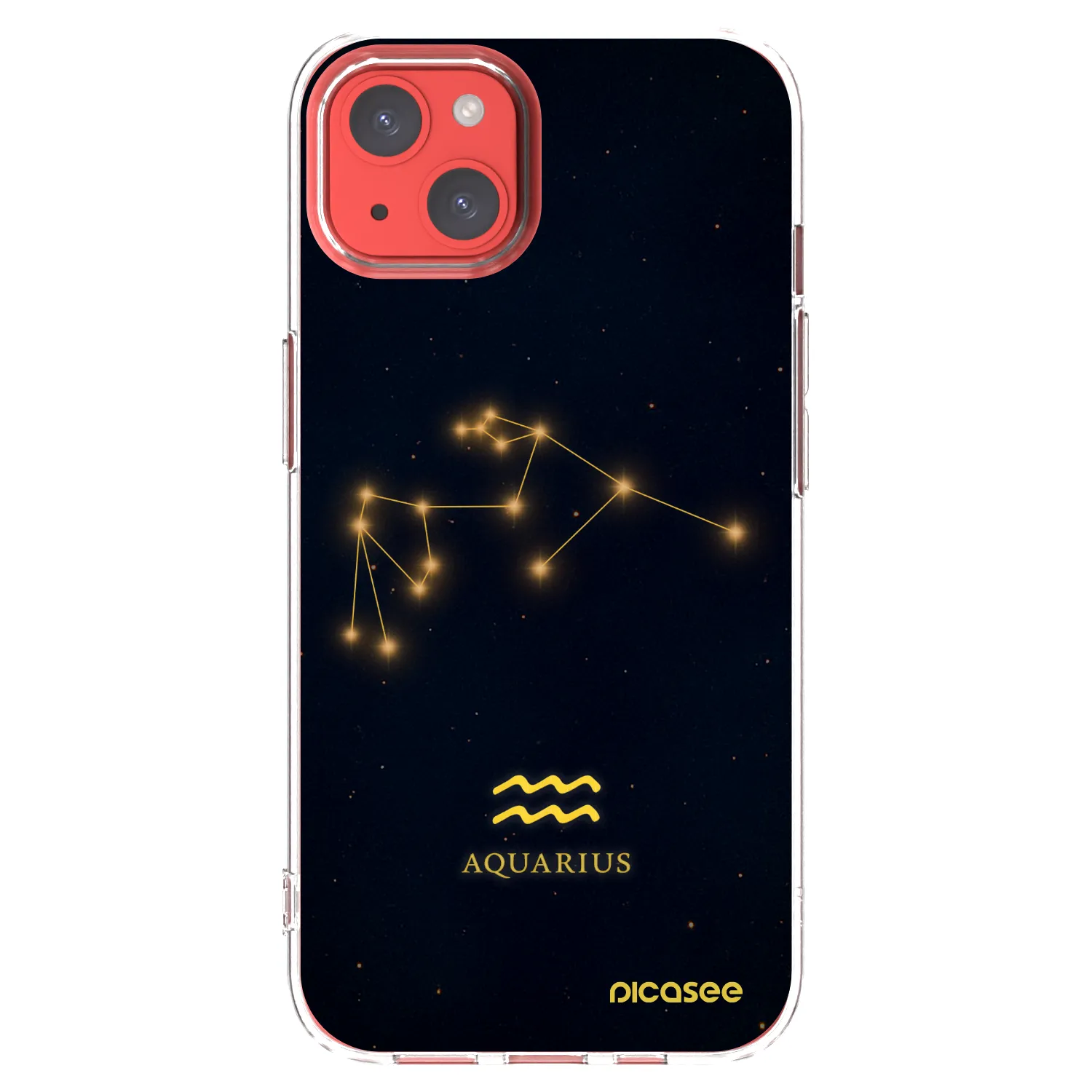 Picasee silikonový průhledný obal pro Apple iPhone 13 - AQUARIUS
