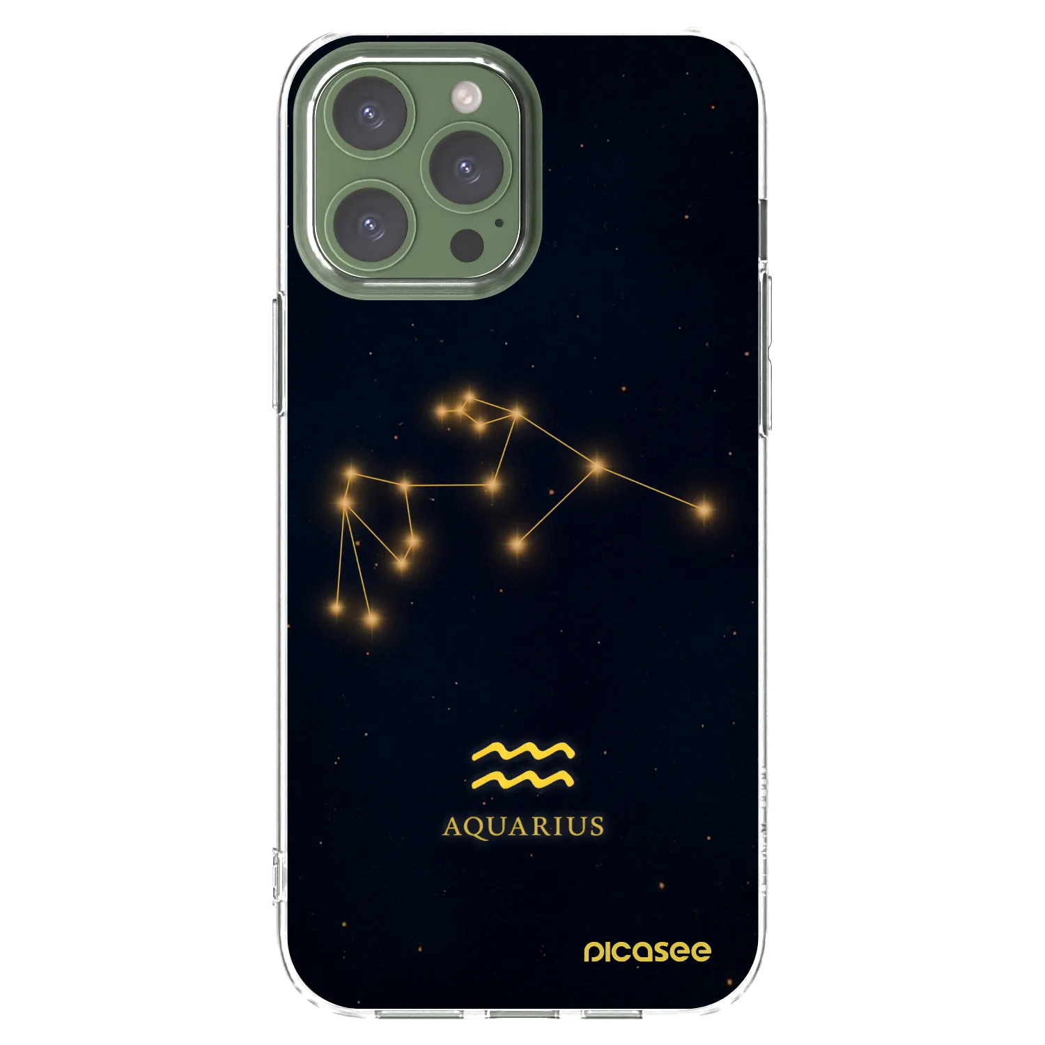 Picasee silikonový průhledný obal pro Apple iPhone 13 Pro Max - AQUARIUS