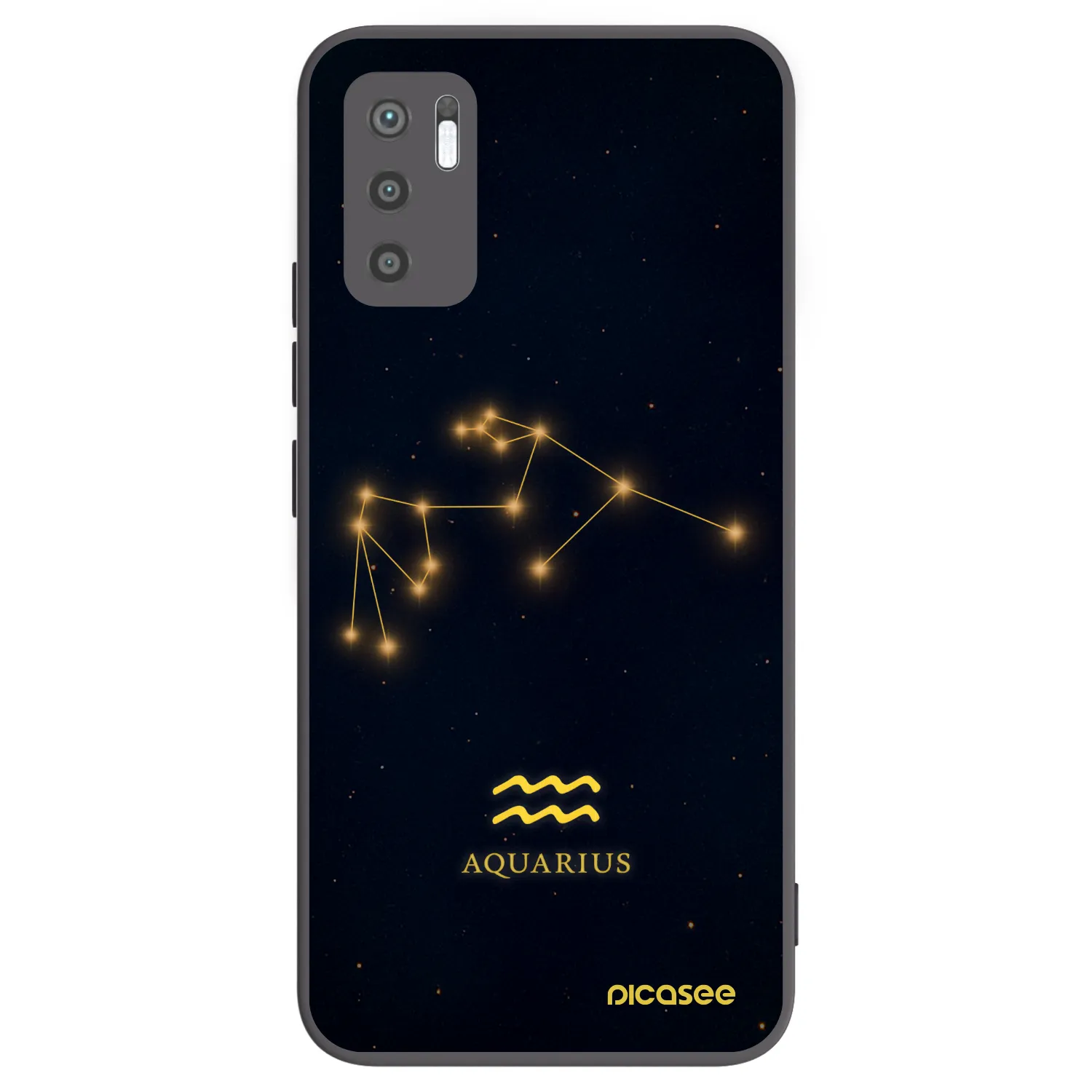 Picasee silikonový černý obal pro Xiaomi Redmi Note 10 5G - AQUARIUS