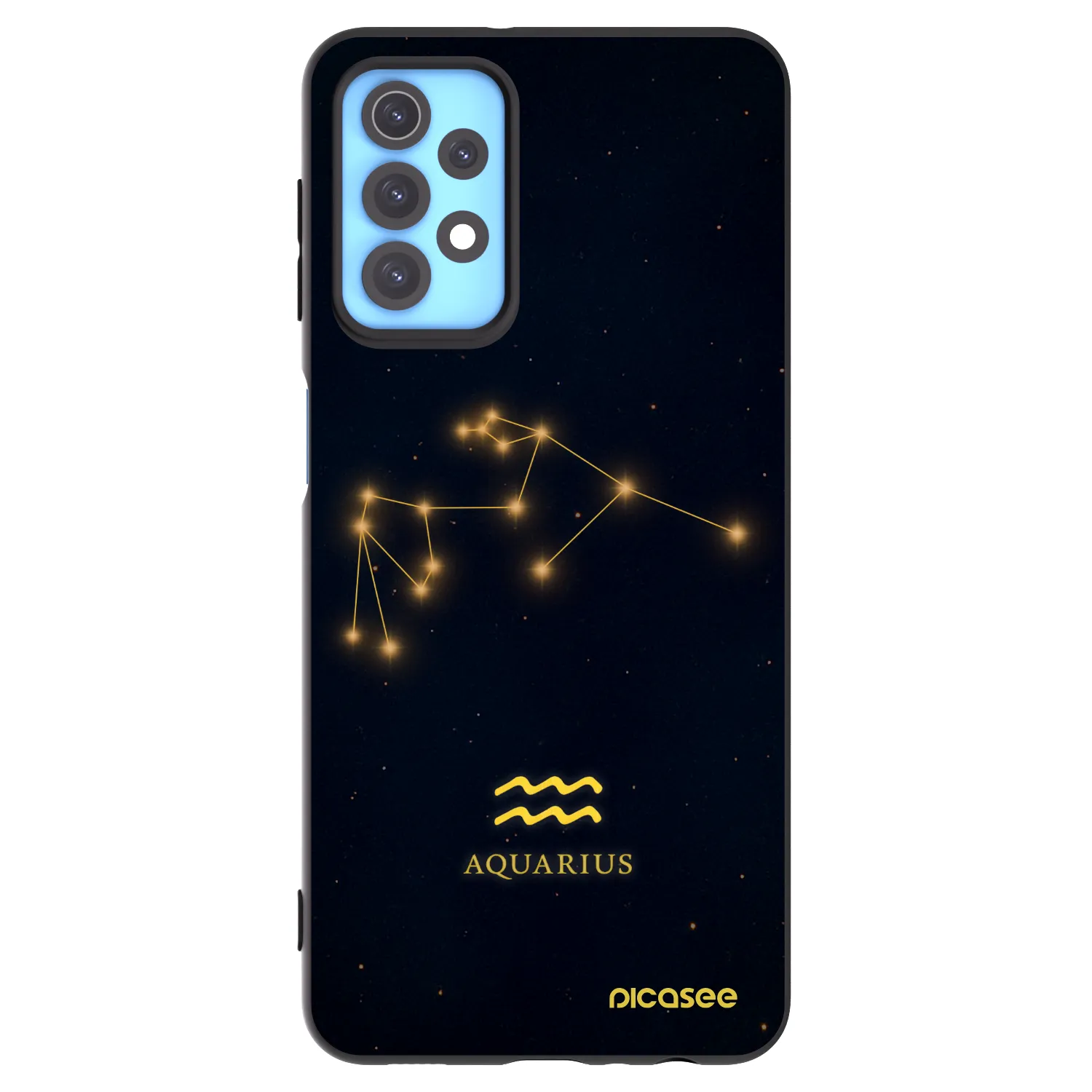 Picasee silikonový černý obal pro Samsung Galaxy A32 4G SM-A325F - AQUARIUS
