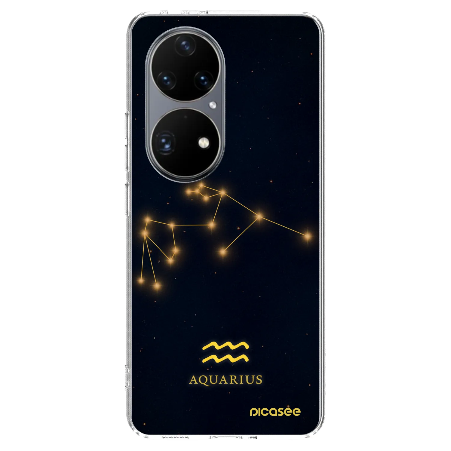 Picasee silikonový průhledný obal pro Huawei P50 - AQUARIUS