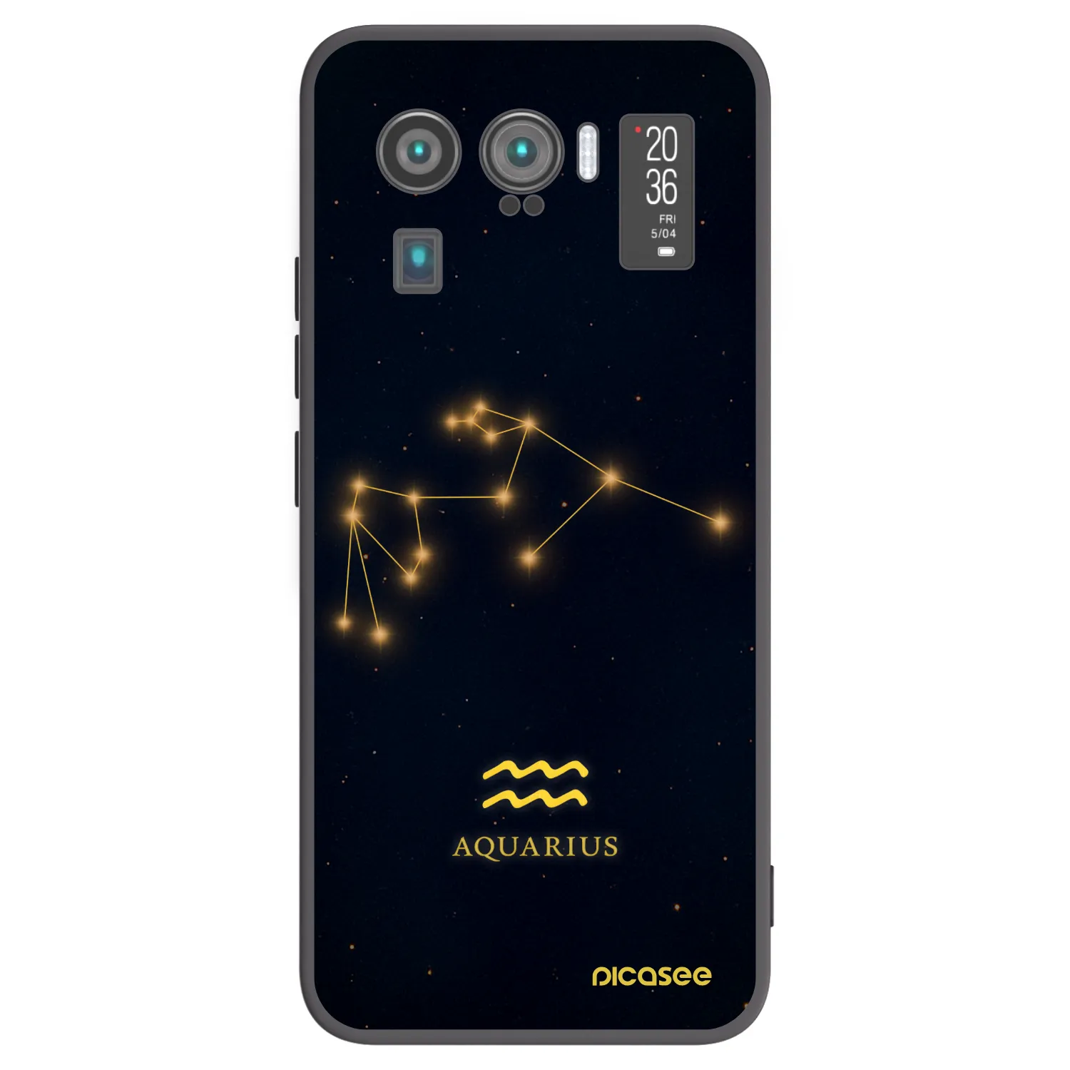 Picasee silikonový černý obal pro Xiaomi Mi 11 Ultra - AQUARIUS