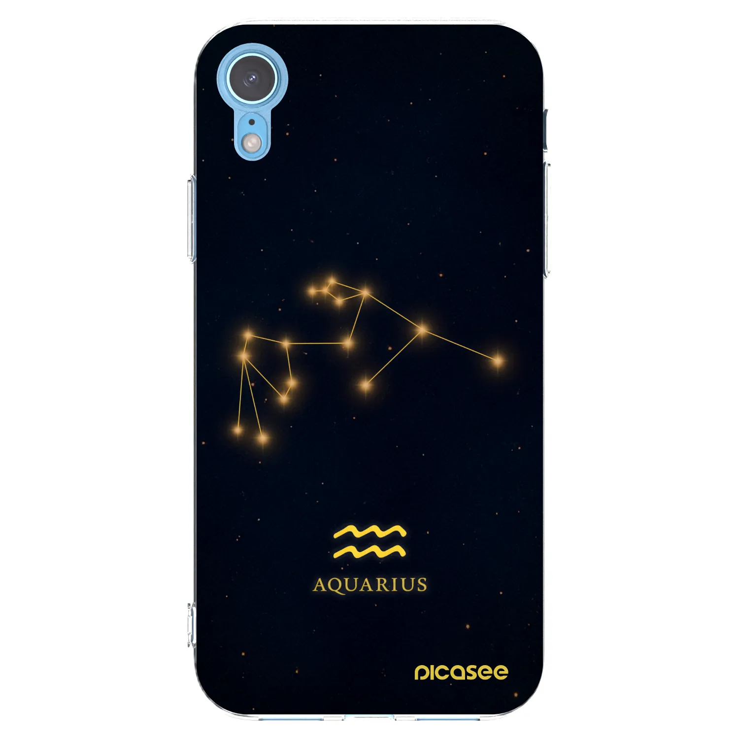 Picasee silikonový průhledný obal pro Apple iPhone XR - AQUARIUS