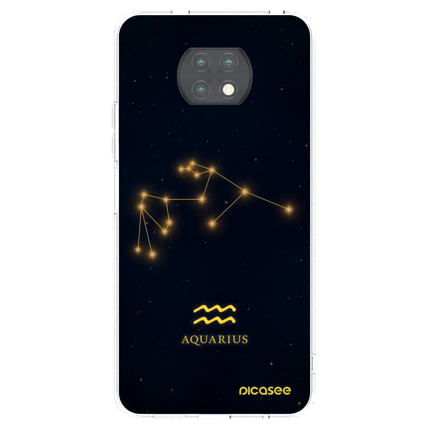 Picasee silikonový průhledný obal pro Xiaomi Redmi Note 9T - AQUARIUS