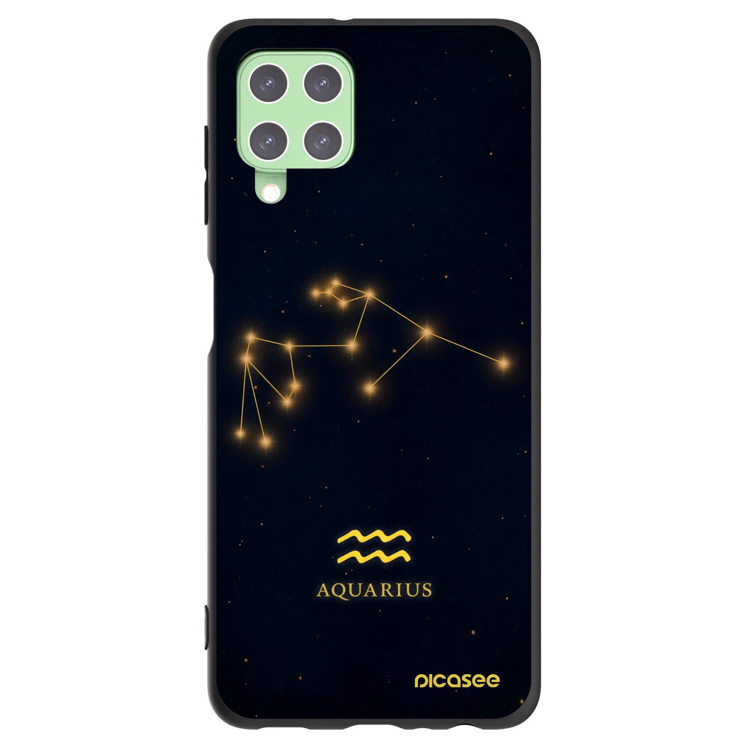 Picasee silikonový černý obal pro Samsung Galaxy A22 A225F 4G - AQUARIUS