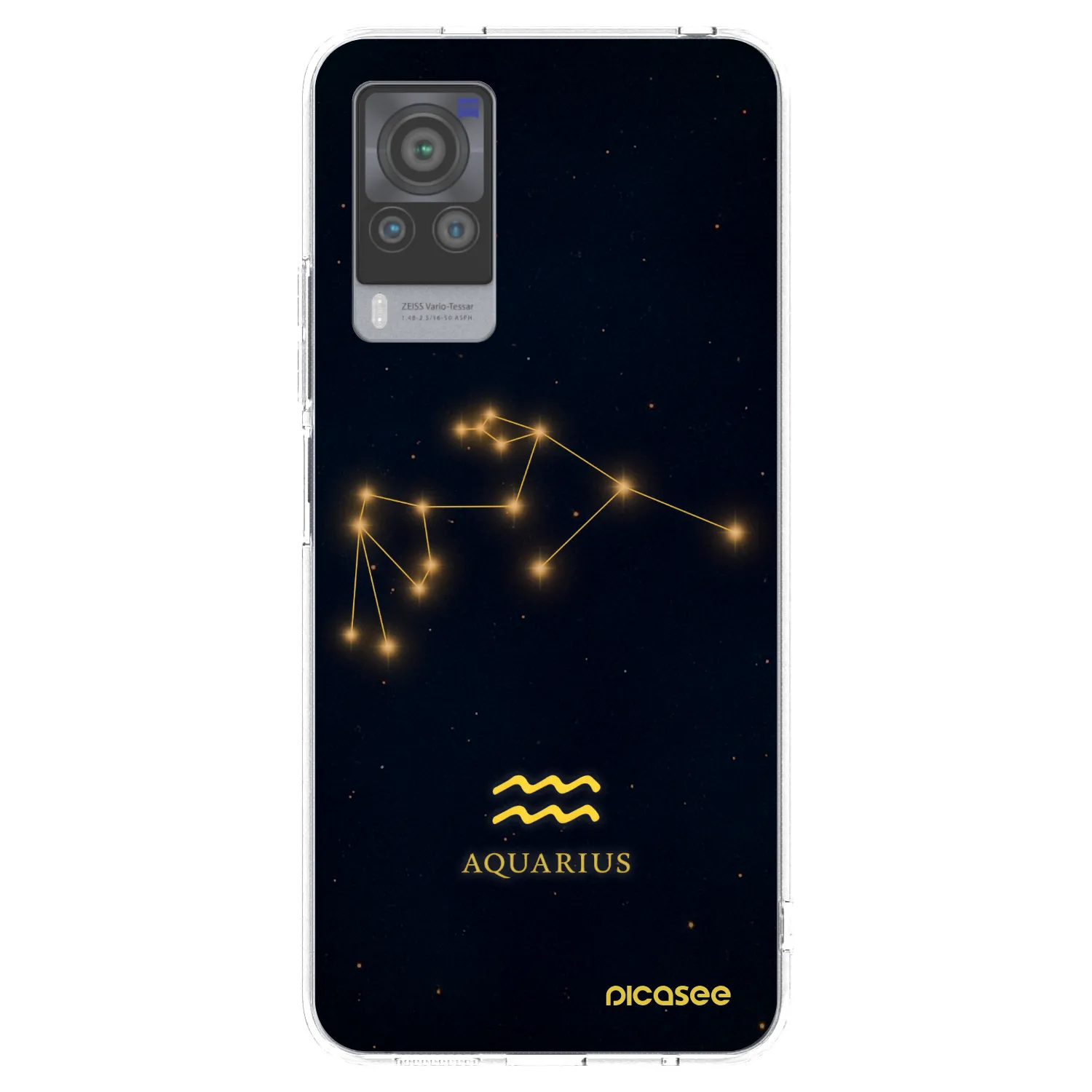 Picasee silikonový průhledný obal pro Vivo X60 Pro 5G - AQUARIUS