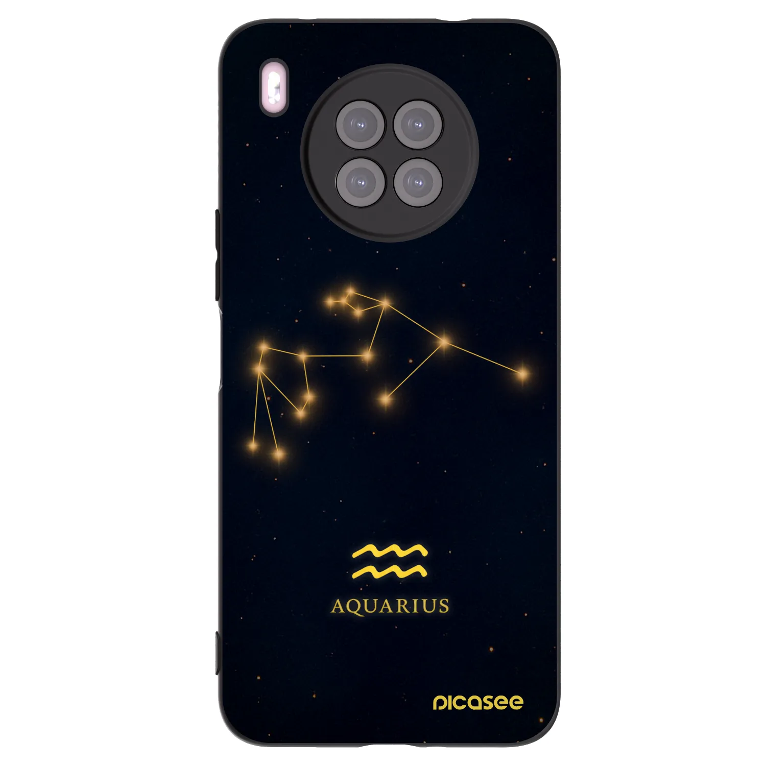 Picasee silikonový černý obal pro Huawei Nova 8i - AQUARIUS