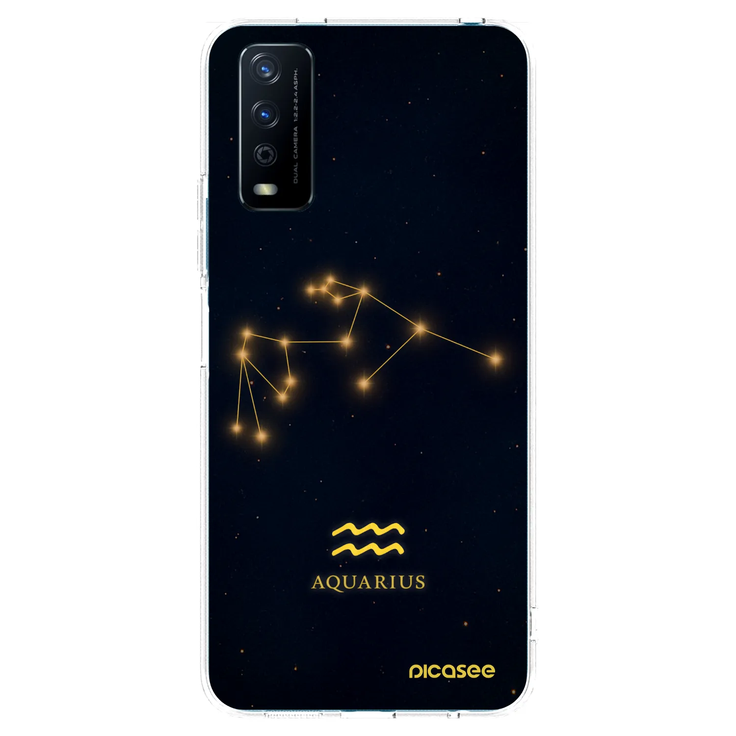 Picasee silikonový průhledný obal pro Vivo Y11s - AQUARIUS