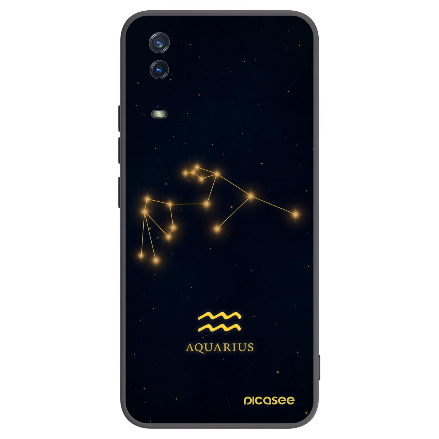 Picasee silikonový černý obal pro Vivo Y11s - AQUARIUS