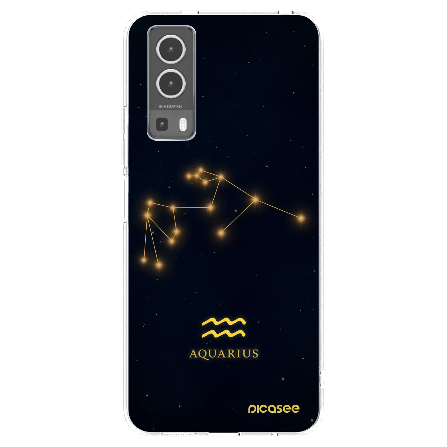 Picasee silikonový průhledný obal pro Vivo Y72 5G - AQUARIUS