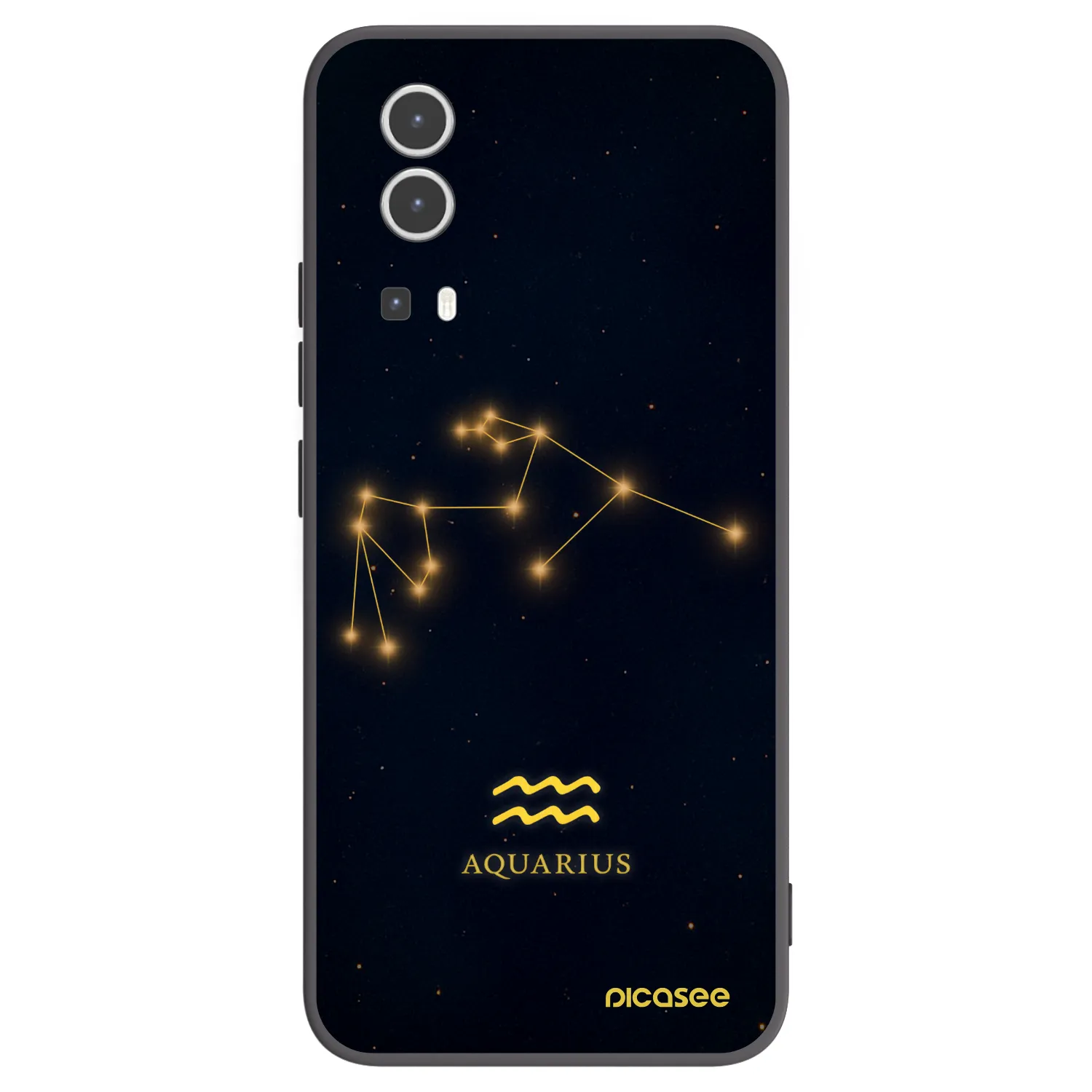 Picasee silikonový černý obal pro Vivo Y72 5G - AQUARIUS