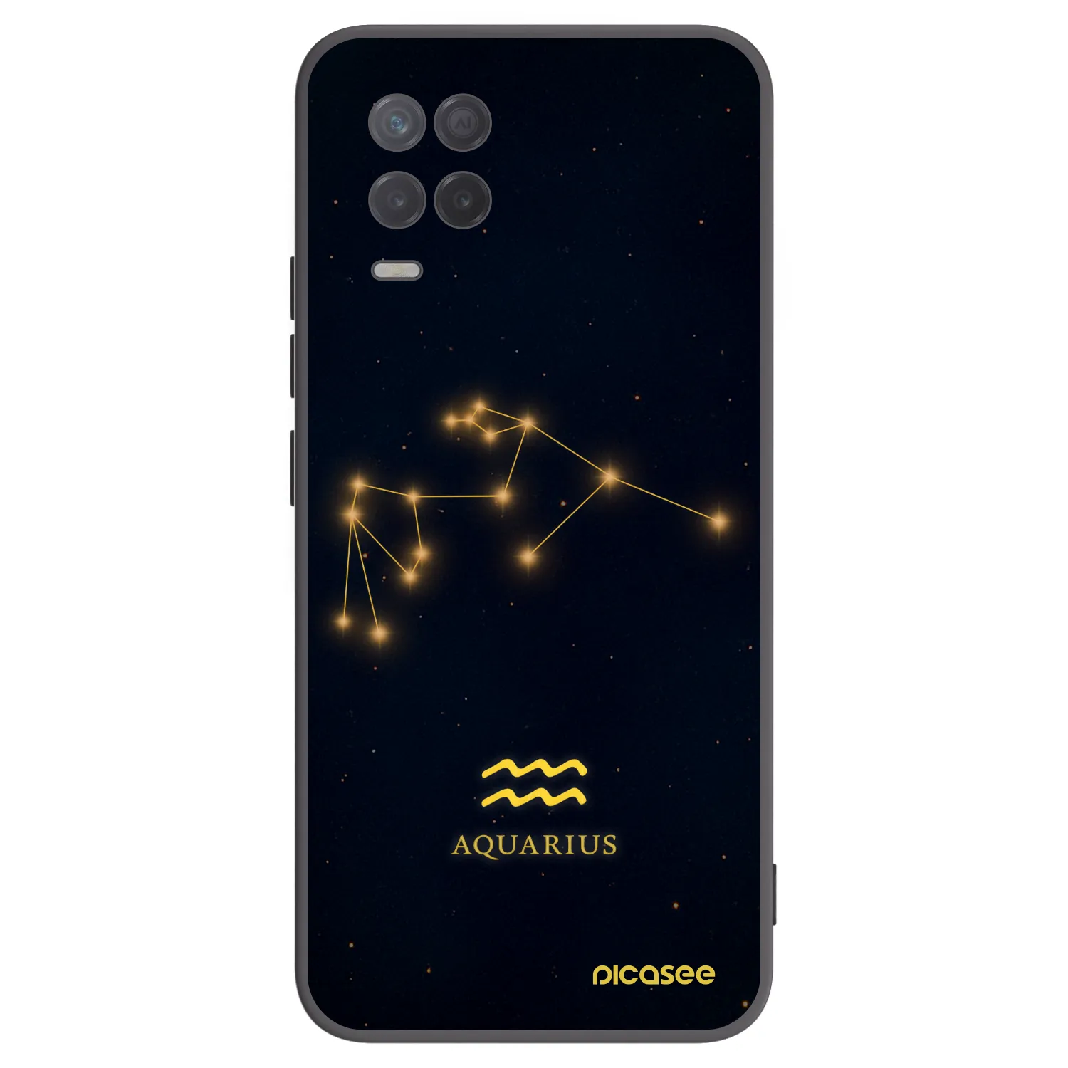 Picasee silikonový černý obal pro Realme 8 5G - AQUARIUS