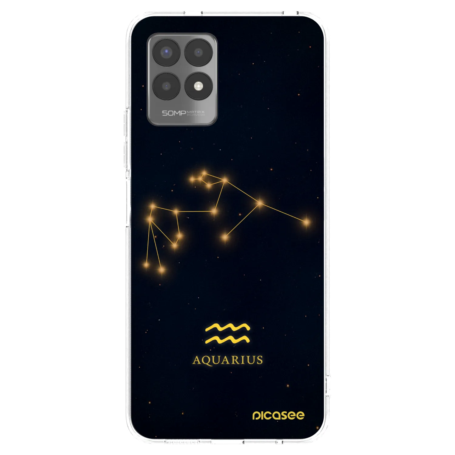 Picasee silikonový průhledný obal pro Realme 8i - AQUARIUS