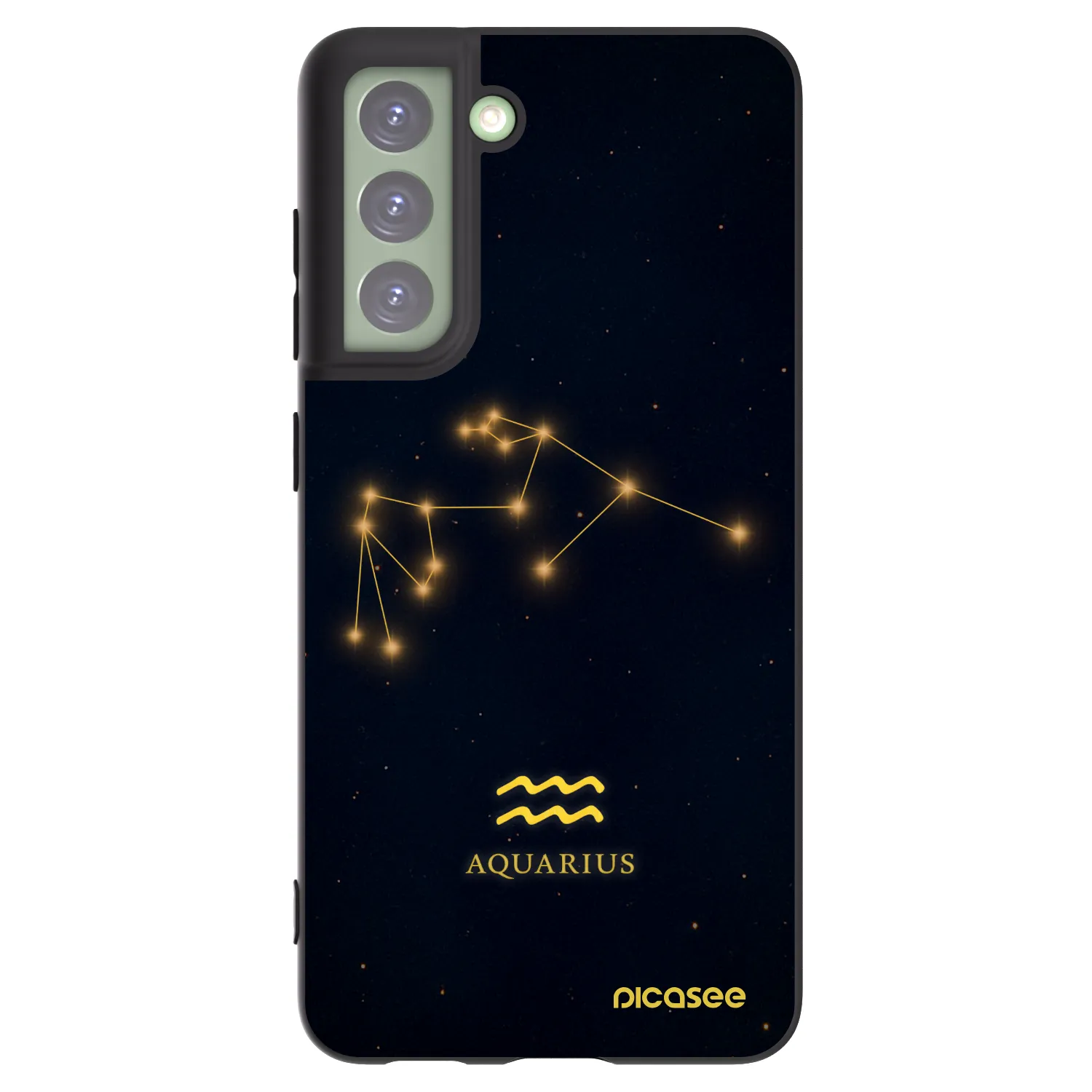 Picasee silikonový černý obal pro Samsung Galaxy S21 FE 5G - AQUARIUS