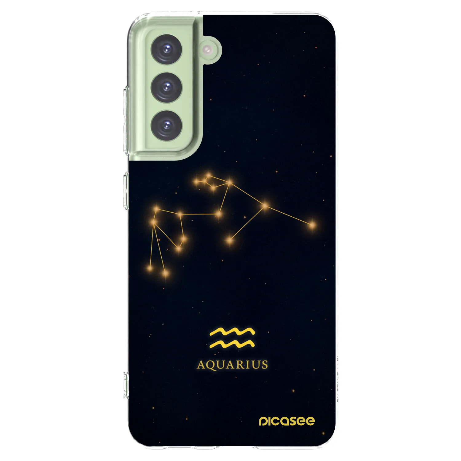 Picasee silikonový průhledný obal pro Samsung Galaxy S21 FE 5G - AQUARIUS