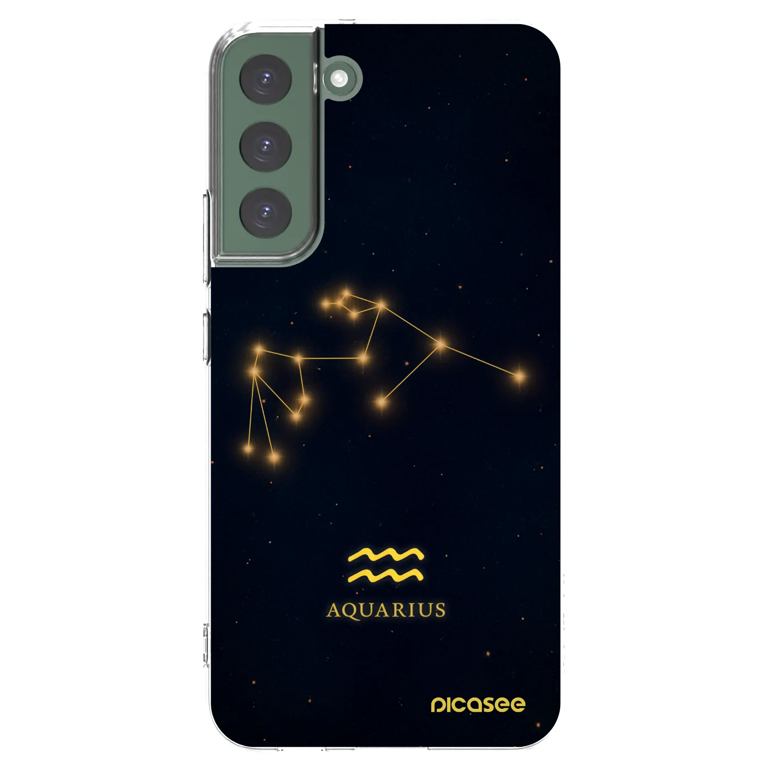 Picasee silikonový průhledný obal pro Samsung Galaxy S22+ 5G - AQUARIUS