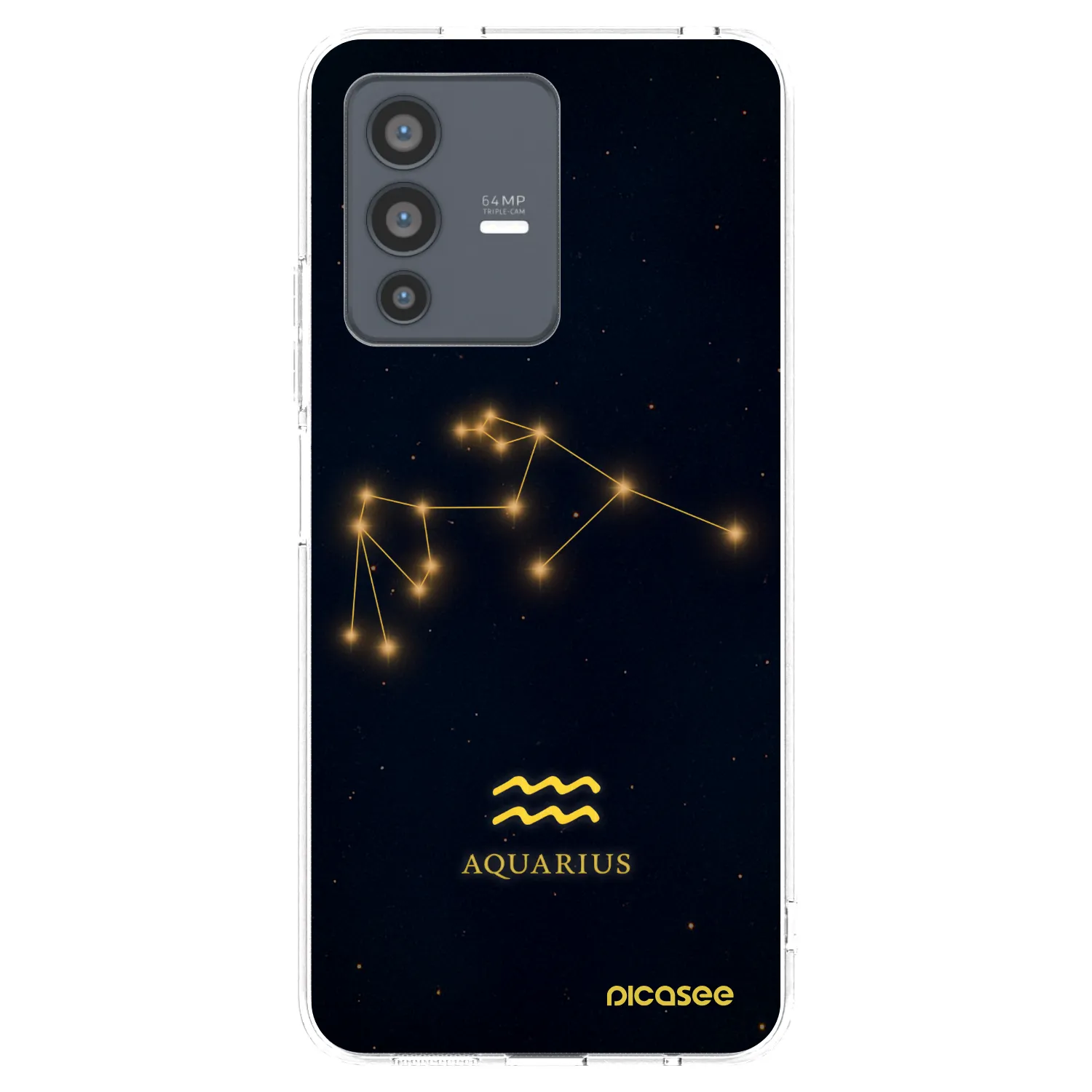 Picasee silikonový průhledný obal pro Vivo V23 5G - AQUARIUS